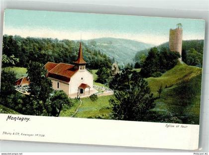 1776 Montagny-la-Ville Foto AK Kirche Aussichtsturm - 38217126