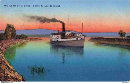 Broye Canal de Praz Vully FR Sortie du Lac de Morat