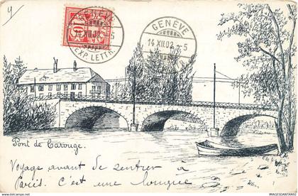 SUISSE #FG62405 GENEVE PONT DE CAROUGE PAR ILLUSTRATEUR