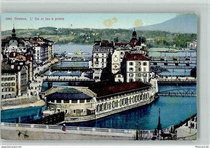 1200 Genève Genf - Die Insel u. die 6 Brücken - 10159195