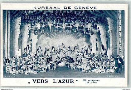 1200 Genève Genf Künstlerkarte Kursaal vers l`Azur 120 personnes en scen... - 13904073