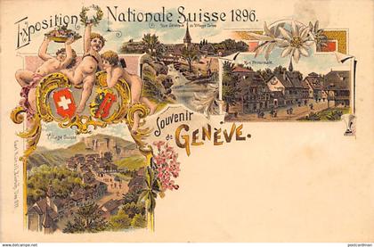 Suisse - GENÈVE - Litho - Exposition Nationale Suisse 1896 - Ed. Künzli 677