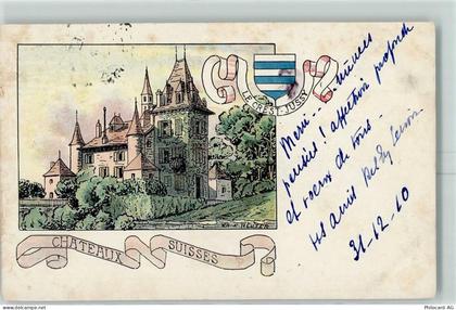 1254 Jussy 1910 Künstlerkarte Chateaux Suisses sign Reuter - 13149411