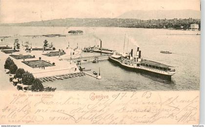 Geneve GE La Rade vue vers Cologny