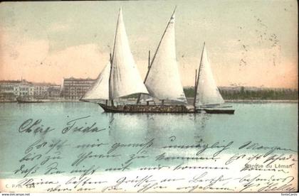 Lac Leman Genfersee Barque