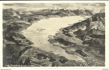 Lac Leman Genfersee Lac Leman Fliegeraufnahme