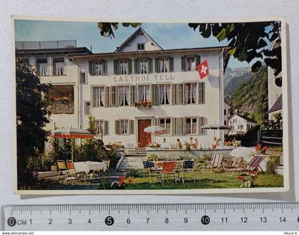 I121782 Cartolina Svizzera - Hotel Tell - Muhlehorn am Walensee - VG1963