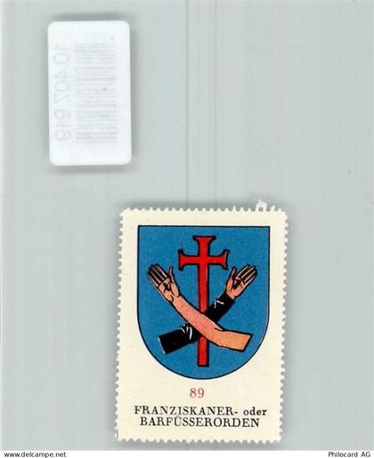 8752 Näfels - Vignette Wappen Kaffee Hag ca 1920-1940 Franziskaner- oder... - 10407919