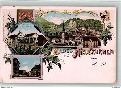 8867 Niederurnen 1904 BOAKC Gasthaus Löwen Lithographie - 13700176