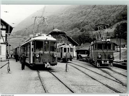 8765 Engi 1965 - Repro SeTB Güterzug mit BDe 4/4 6 daneben Dienstzüge mi... - 10394893