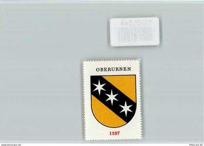 8868 Oberurnen - Vignette Wappen Kaffee Hag ca 1920-1940 - 11101544