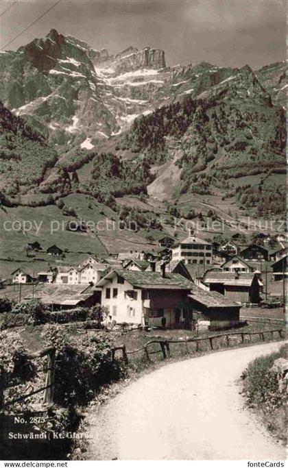 Schwaendi Schwanden GL Ortspartie