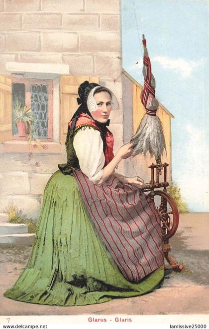 SUISSE glaris costume folklore