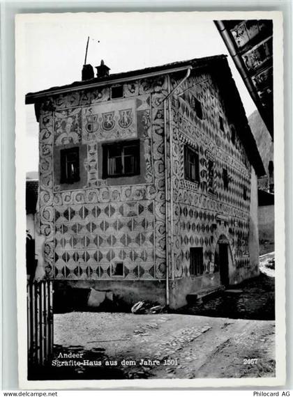 7440 Andeer - Sgrafito-Haus aus dem Jahr 1501 - 10156016