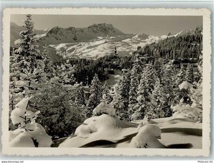 7050 Arosa - Blick nach Arosa Wald Winteraufnahme - 10156100