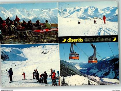 7180 Disentis Mustér - Schwebebahn Skifahrer - 39374800