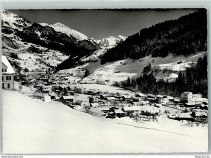 7240 Küblis Foto AK Schnee Winter Kirche Parsennabfahrt Saas Silvrettagr... - 10586134