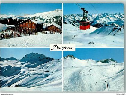 7240 Küblis - Skihaus Schwendi Derby-Schuss mit Weissfluh Luftseilbahn P... - 10404495