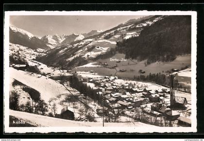 AK Küblis, Winterlandschaft aus der Vogelschau