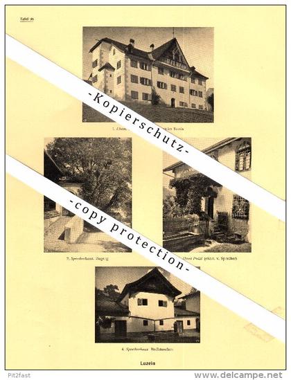 Photographien / Ansichten , 1925 , Luzein , Prospekt , Architektur , Fotos !!!