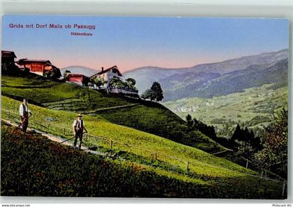 7074 Malix - Grida Passugg Tracht Landwirtschaft - 10586904
