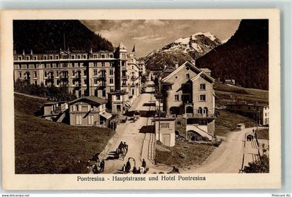 7504 Pontresina - Hauptstrasse und Hotel Pontresina - 13197674