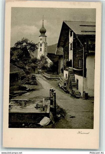 7215 Fanas - Ortsansicht mit Kirche Brunnen - 10156238