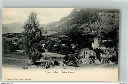 7411 Sils im Domleschg Foto AK Burg Ruine Campi Albulabahn - 38269689