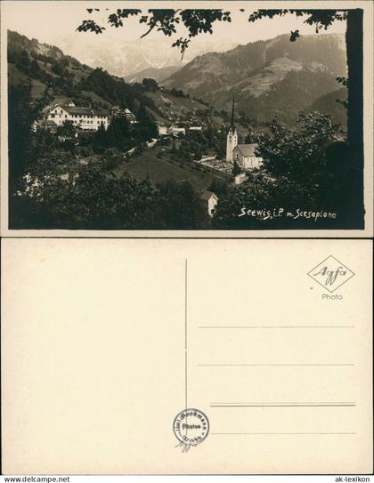 Ansichtskarte Seewis im Prättigau m. Scesaplana 1928