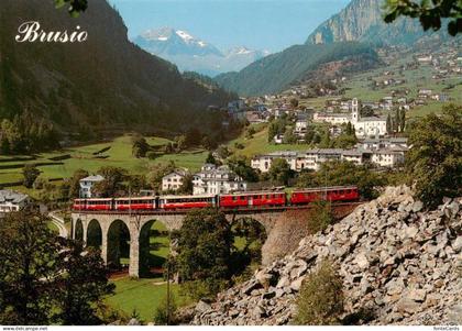 Brusio TI mit Bernina Express Panorama