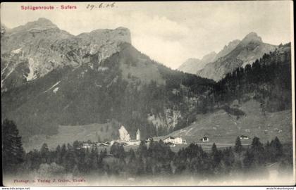 CPA Sufers Kanton Graubünden, Panorama, Splügenroute