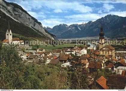 Domat Ems Blick gegen Chur