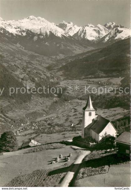 Furna gegen das Praetigau und Silvrettagruppe