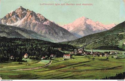 Igis GR Panorama Luftkurort mit Serles und Habicht