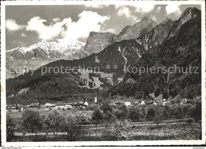 Jenins Gesamtansicht mit Falknis Raetikon