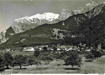 Jenins Landquart GR mit Falknis und Gleckoerner