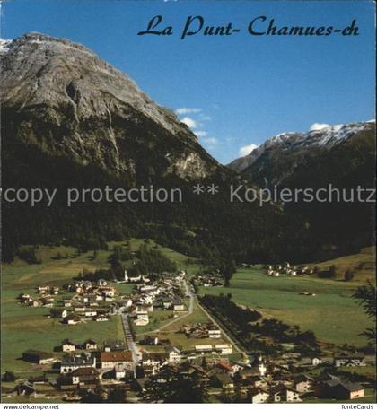 La Punt-Chamues-ch Fliegeraufnahme