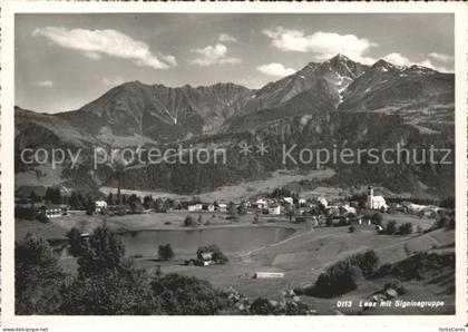 Laax Gesamtansicht mit Signinagruppe See