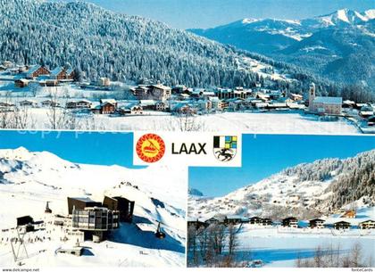 Laax GR Panorama Crap Sogn Gion mit Falera