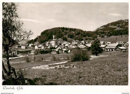 Lantsch Lenz GR Ortsansicht mit Kirche