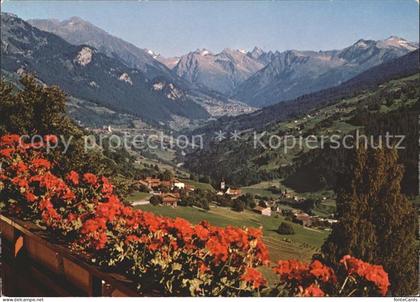 Luzein mit K?blis Conters Saas Klosters und Silvrettagruppe