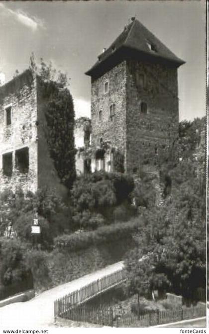 Maienfeld Schloss Brandis ungelaufen ca. 1955