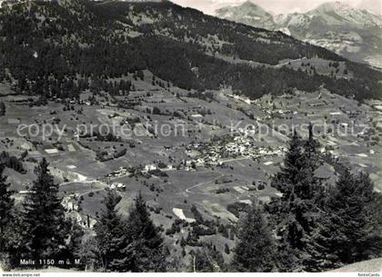 Malix Panorama Blick ins Tal Alpen