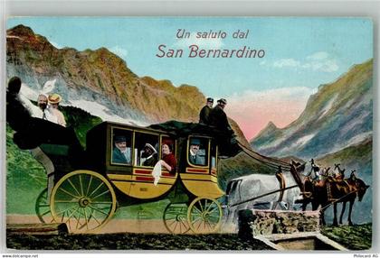 San Bernardino Foto AK Postkutsche - 13581958
