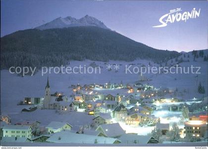 Savognin bei Nacht
