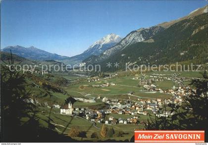 Savognin Totalansicht mit Cunter und Riom