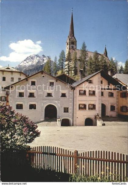 Scuol Tarasp Vulpera Dorfpartie in Scuol