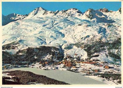 St Moritz  SANKT MORITZ GR mit Piz Nair und Corviglia Skigebiet