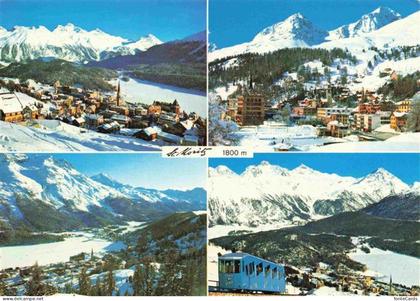 St Moritz  SANKT MORITZ GR Panorama Wintersportplatz Alpen Zahnradbahn