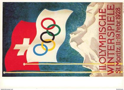 St Moritz  SANKT MORITZ GR Plakat fuer Verkehrsverein St Moritz 1928